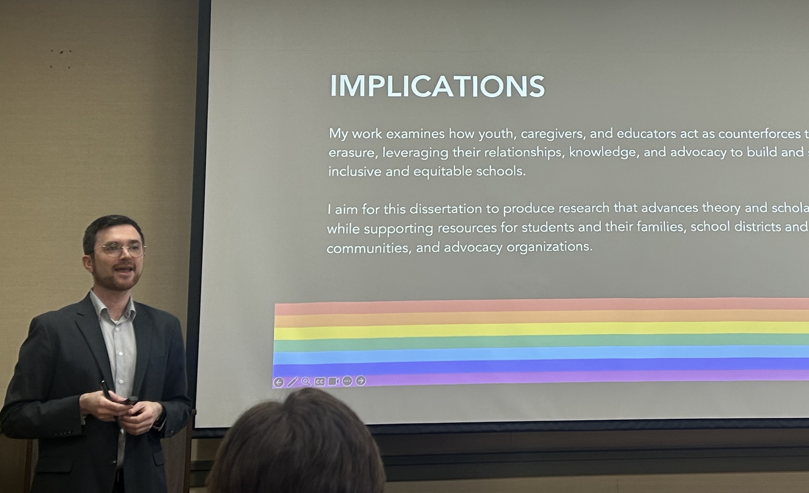 Ben presenting to the Interdisciplinary Training Program in Education Sciences at the University of Wisconsin-Madison in February 2026